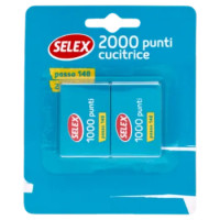 Selex Punti Cucitrice Tipo 148 1000 Punti 2 Pezzi