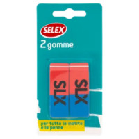 Selex Gomma In Caucciù Rossa e Blu 2 Pezzi