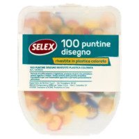 Selex Puntine Da Disegno Colorate 100 Pezzi