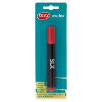 Selex Marker Con Punta a Scalpello Rosso