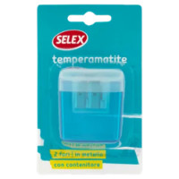 Selex Temperamatite In Metallo 2 Fori Con Lattina Contenitore