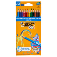 Bic Kids Evolution Matite Per Colorare, Colori Assortiti, 12 Pezzi