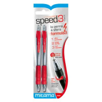 PENNA SCATTO MITAMA SPEED 3 ULTRASCORREVOLE PUNTA 0,7 MM ROSSO CONFEZIONE 2 PEZZI