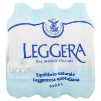 Leggera Fonte Ninfa Monticchio Bagni Acqua Minerale Naturale Oligominerale 6 x 0,5 L