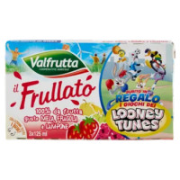 Valfrutta Il Frullato 100% Da Frutta Gusto Mela, Fragola e Lampone 3 x 125 Ml