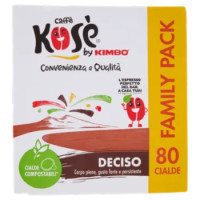 Caffè Kosè Deciso Cialde Compostabili* 80 x 7,3 g