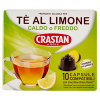 Crastan Preparato Solubile Per Tè Al Limone Capsule Compatibili Con Macchine Dolce Gusto 10 x 12 g