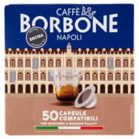 Caffè Borbone Miscela Decisa Capsule Compatibili Con Macchine a Marchio Bialetti* 50 x 6 g
