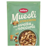 Selex Muesli Croccante Con Uvetta e Nocciole 375 g
