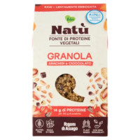 Rigoni Di Asiago Natù Fonte Di Proteine Vegetali Granola Arachidi e Cioccolato Bio 250 g