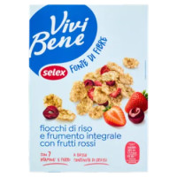Selex Vivi Bene Fiocchi Di Riso e Frumento Integrale Con Frutti Rossi 300 g