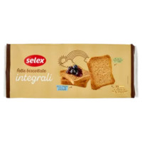 Selex Fette Biscottate Con Farina Di Frumento Integrale In Confez. Salvafreschezza 18x4 Fette 640 g