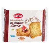 Selex Fette Biscottate Al Malto D'Orzo In Confezioni Salvafreschezza 9x4 Fette 320 g