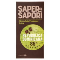 Selex Saper Di Sapori Cioccolato Fondente Extra Cacao 85% Repubblica Dominicana 100 g