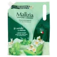 Malizia Sapone Liquido Igienizzante Con Antibatterico Tè Verde e Menta 1000 ML