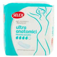 Selex Assorbenti Ultra Sottili Anatomici In Bustine Singole 16 Pezzi