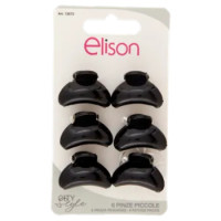 Elison City Style Pinze Black Piccole 6 Pz
