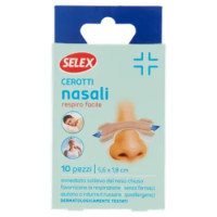 Selex Cerotti Nasali Monoformato 5,6x1,8 Cm 10 Pezzi