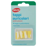 Selex Tappi Auricolari Antirumore Misura Unica 4 Pezzi