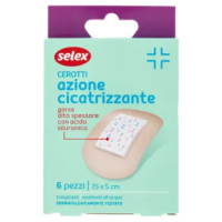 Selex Cerotti Ad Azione Cicatrizzante 7,5x5 Cm 6 Pezzi