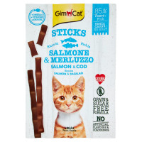 GimCat Sticks Ricco In Salmone & Merluzzo 4 Sticks 20 g