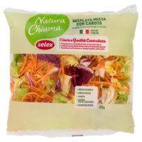 Selex Natura Chiama Insalata Mista Con Carota Lavata e Pronta Per Il Consumo 200 g