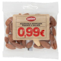 Selex Frutta Secca Mandorle Sgusciate, Tostate e Salate 40 g