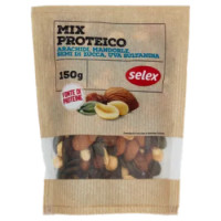 Selex Frutta Secca Mix Proteico Arachidi, Mandorle, Semi Di Zucca e Uva Sultanina 150 g
