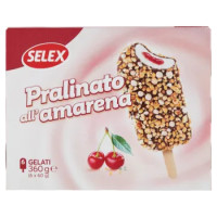 Selex 6 Gelati Pralinati Ripieni All'Amarena 360 g