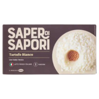 Selex Saper Di Sapori 2 Tartufi Bianchi Di Gelato Panna Ripieno Di Caffé 100% Arabica 160 g