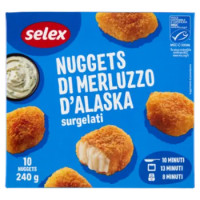 Selex Nuggets Di Merluzzo D'Alaska Panati Surgelati 10x24 g