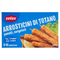 Selex Arrosticini Di Totano Panati Surgelati 300 g