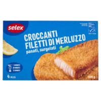 Selex Filetti Di Merluzzo In Croccante Panatura Surgelati 4x100 g