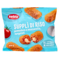 Selex Supplì Di Riso Con Pomodoro e Mozzarella Surgelati 250 g