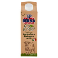 Berna Bio Latte Da Agricoltura Biologica Intero 1000 Ml