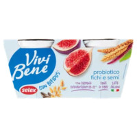 Selex Vivi Bene Yogurt Con Bifidus Con Fichi e Semi 2x125 g