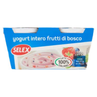 Selex Yogurt Intero Frutti Di Bosco Con Frutta In Pezzi 2x125 g