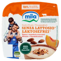 Mila Gusto+Gusto Senza Lattosio* Pesca + Mandorle Croccanti 150 g
