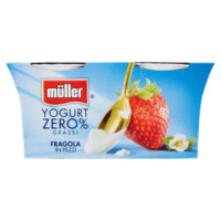 Müller Yogurt Zero% Grassi Fragola In Pezzi 2 x 125 g