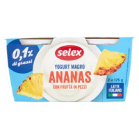 Selex Yogurt Magro Ananas 2x125 g