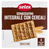 Selex Schiacciatine Con Farina Integrale e Cereali 4 Porzioni Da 35 g