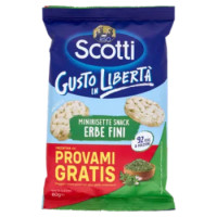 Riso Scotti Minirisette Snack Erbe Fini 60 g