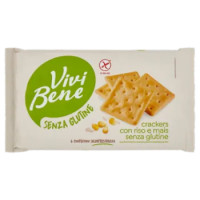Vivi Bene Senza Glutine Crackers Con Riso e Mais Senza Glutine 6 Porzioni 200 g