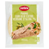 Selex Piadina Con Olio Extra Vergine D'Oliva 7% 3x100 g