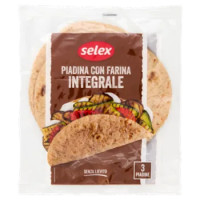 Selex Piadine Con Farina Integrale 3x75 g