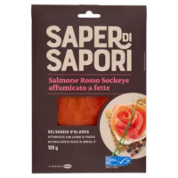 Selex Saper Di Sapori Salmone Affumicato Rosso a Fette 100 g
