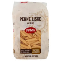 Selex Pasta Di Semola Trafilata Al Bronzo Penne Lisce 500 g