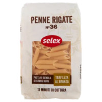 Selex Pasta Di Semola Trafilata Al Bronzo Penne Rigate 500 g