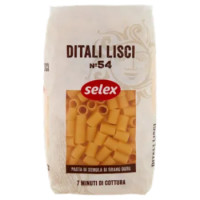 Selex Pasta Di Semola Trafilata Al Teflon Ditali Lisci 500 g
