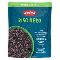 Selex Cereali Cotti a Vapore Riso Nero 250 g